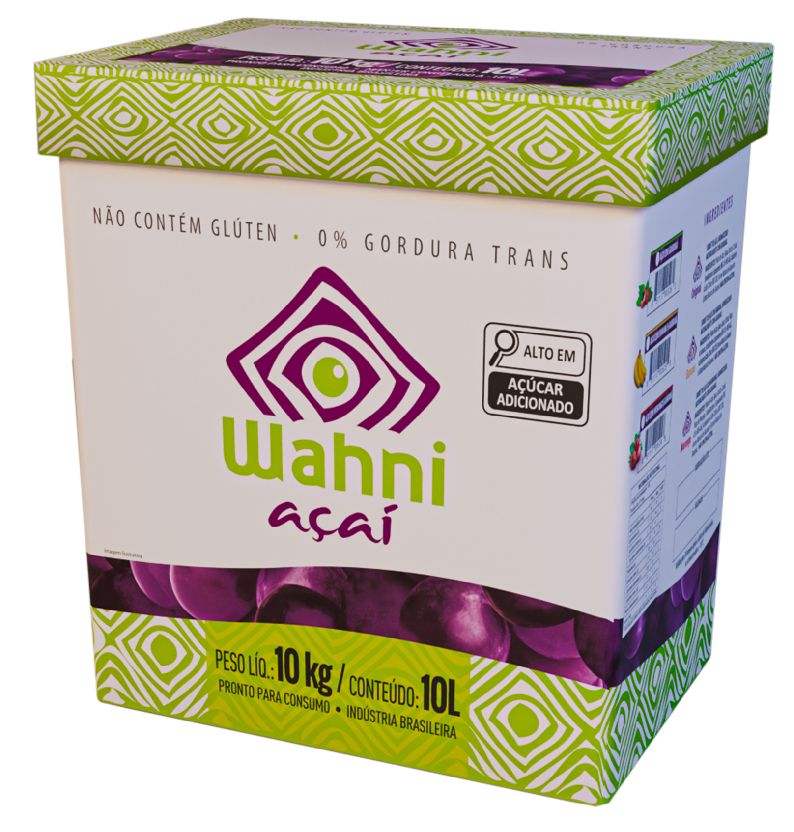 Cx de 10L/10Kg Wahni Açaí Original