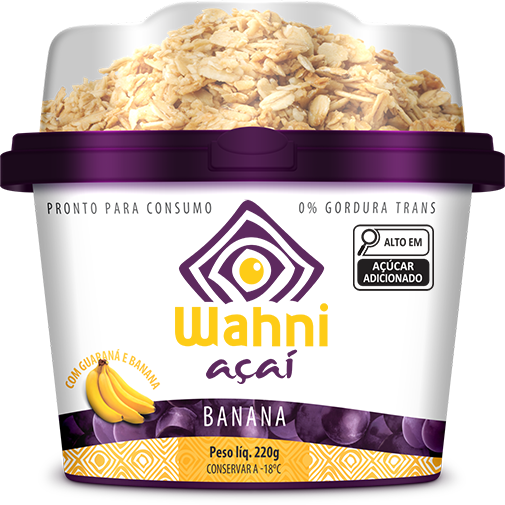 Pt de 220g Wahni Açaí Banana com Granola